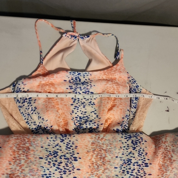 Candies Pink And Blue Tiered Maxi Skirt for Cocktail - Picture 3 of 10